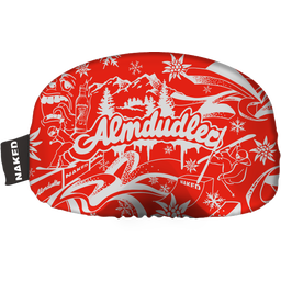 Almdudler x Naked Optics ski goggle covers